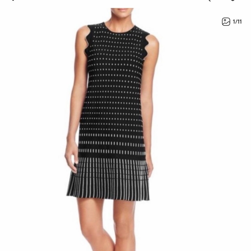 Ted Baker London Black and White Mini Dress